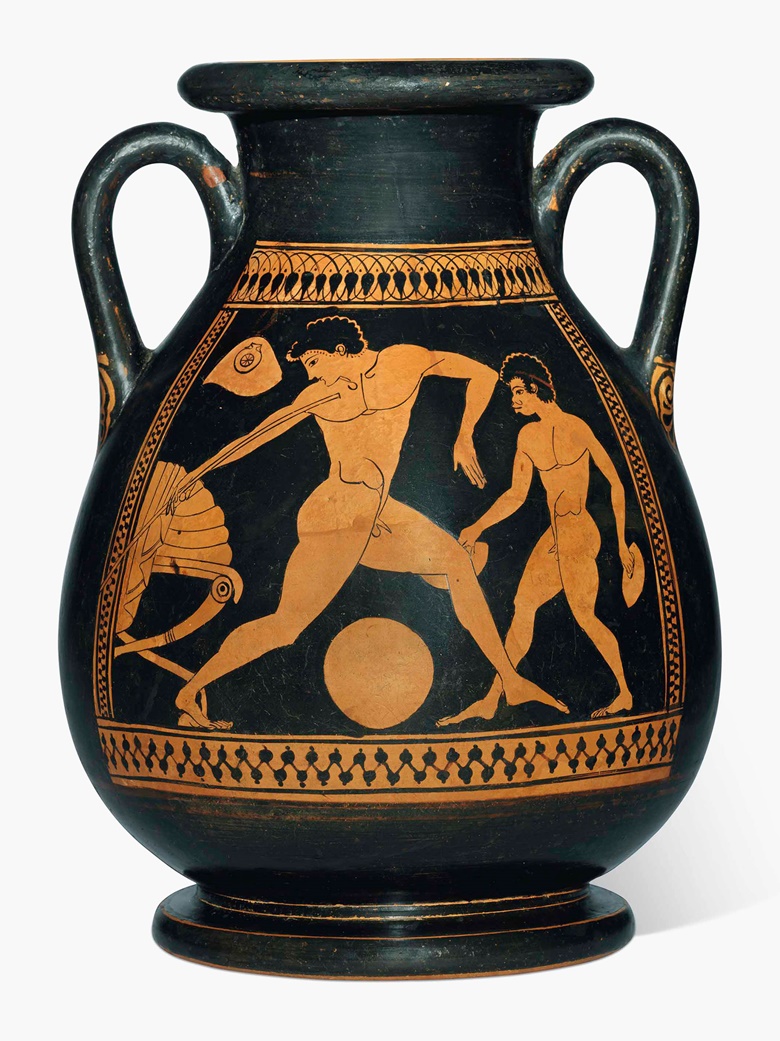 An ancient Greek vase depicting pentathletes | Christie's