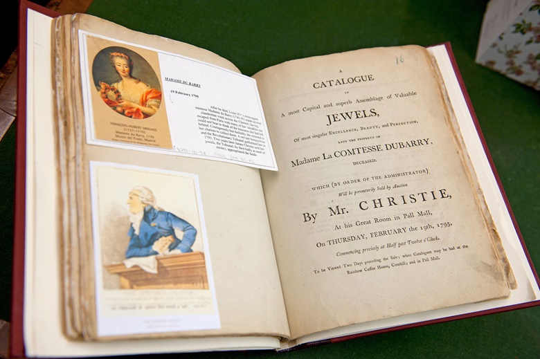 One of Lynda McLeod’s favourite 18th-century catalogues records the sale of the Madame du Barry collection of jewels on 19 February 1795