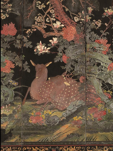 The deer are an auspicious symbol of longevity