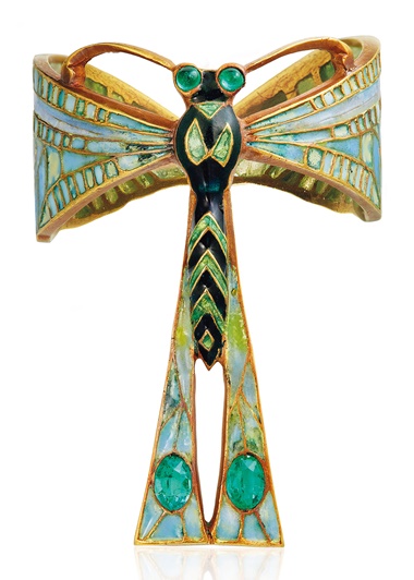 An Art Nouveau enamel and emerald ring, by Lucien Gaillard, circa 1900. This lot was offered in Beyond Boundaries Magnificent Jewels from a European Collection on 13 November 2017 at Christie’s in Geneva and sold for CHF 62,500