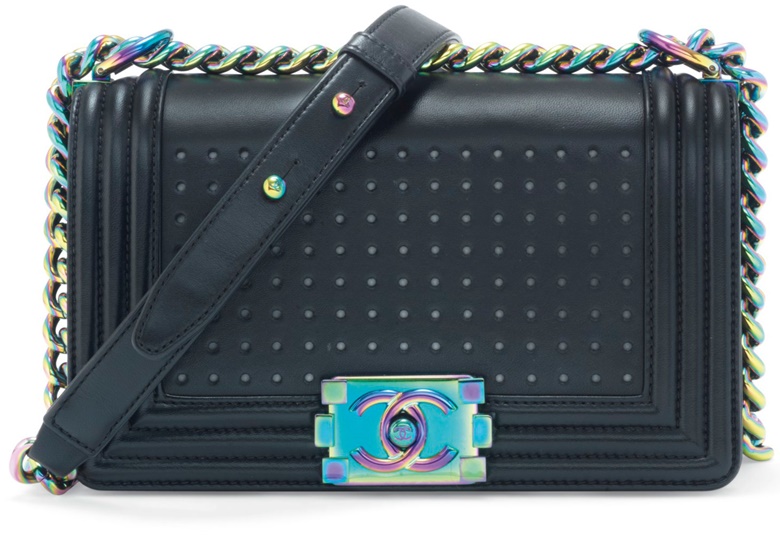 Collecting Guide Chanel Flap Bags Christie S A Rare Limited Edition Black Lambskin Leather Boy Bag With L E D Chanel 2017