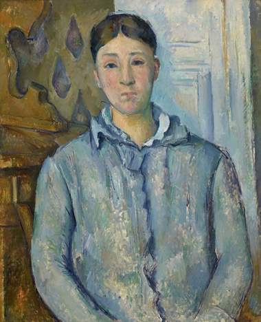 Paul Cézanne, Madame Cézanne in Blue Dress, 1886-87. The Museum of Fine Arts, Houston. The Robert Lee Blaffer Memorial Collection, gift of Sarah Campbell Blaffer