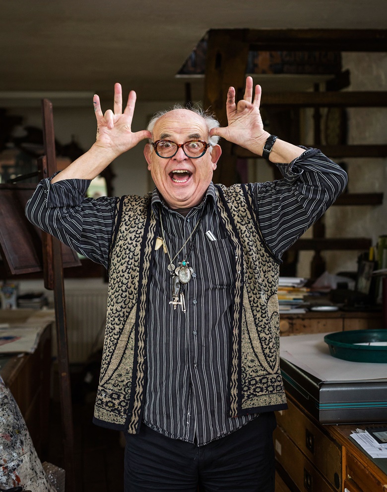 Ralph Steadman has said that Hunter S. Thompson’s suicide ‘depressed me more than I anticipated. His death left a big gap in my life’. Photograph by Rikard Österlund, www.rikard.co.uk