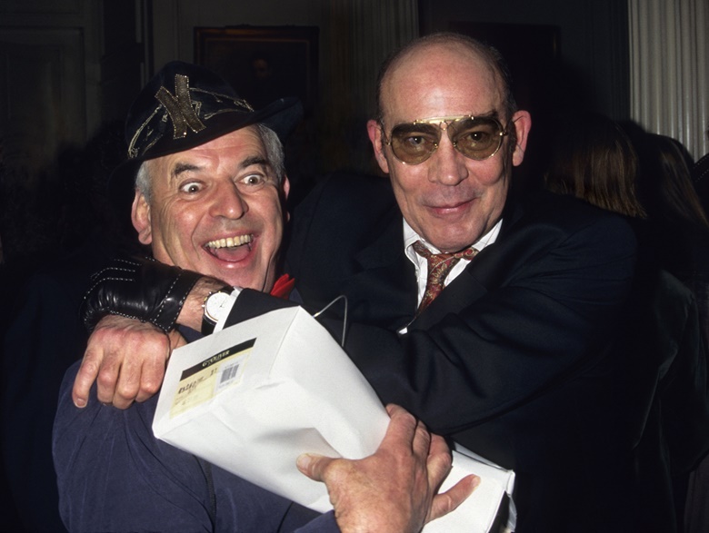 Ralph Steadman and Hunter S. Thompson in 1996, at the 25th anniversary party for Fear and Loathing in Las Vegas. Photo by Kevin MazurWireImageGetty Images