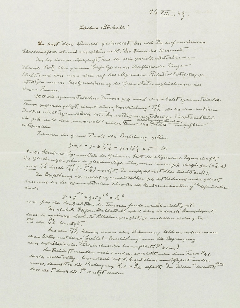 einstein s letters to