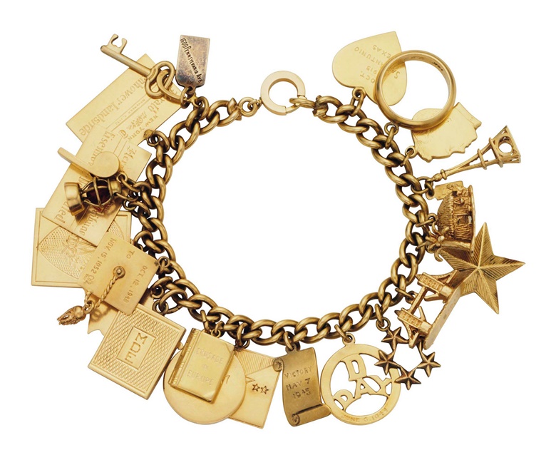 A gold charm bracelet. Estimate $4,000-6,000. This lot is offered in Magnificent Jewels on 6 December 2017  at Christie’s in New York