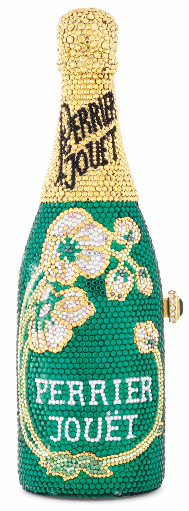 Sac du soir Perrier Jouët, n. 1732500, Kathrine Baumann, 2000. 6 x 20 x 6  cm. Estimate €1,500-2,500. This lot is offered in Sacs & Accessoires on 12 December 2017  at Christie’s in Paris