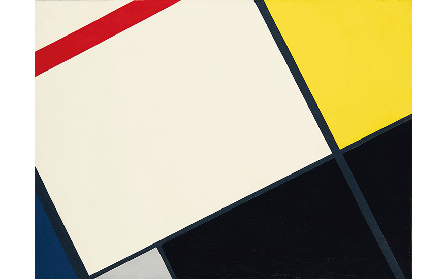 César Domela (1900-1992), Composition Néo-Plastique no 5 K, 1926. Oil on canvas; 55 x 74 cm. Estimate €350,000–550,000. To be offered in the Modern Art auction, 13 June 2017. © César Domela,