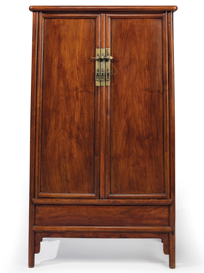 A Huanghuali Round Corner Tapered Cabinet Yuanjiaogui 17th Century 56 3 4 In