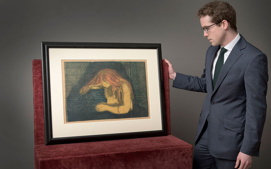 salat Få Gensidig 5 minutes with… Edvard Munch's 'Vampire II' | Christie's