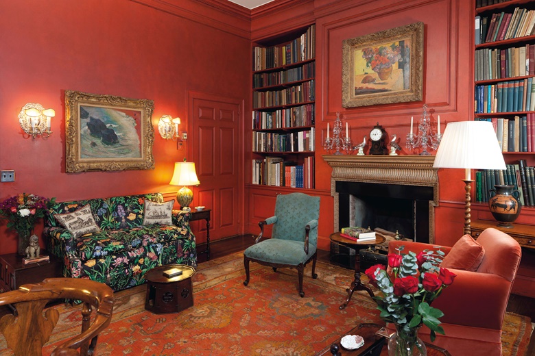La Vague (The Wave) hanging in the library of the Manhattan home of Peggy and David Rockefeller