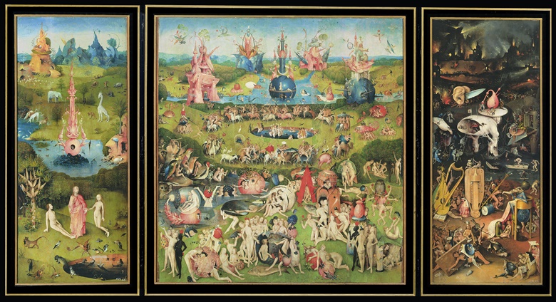 耶罗尼米斯·博斯（1450-1516），《人间乐园》，1490-1500年。Photo Prado, Madrid, Spain  Bridgeman Images