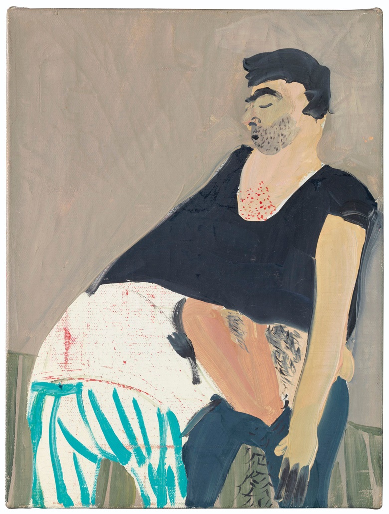 Tala Madani (b. 1981), Tweezed Out, 2006. Oil on canvas. 12 x 9 in (30.5 x 22.9 cm). Estimate $4,000-6,000. This work is offered in The Comedians online auction, 5-10 April