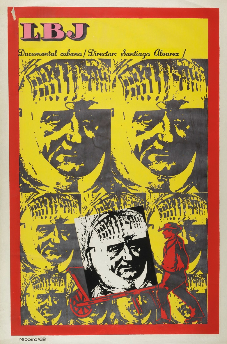 Antonio Fernández Reboiro (b. 1935), LBJ, 1968. Silkscreen poster. 30 x 20 in (76.2 x 50.8 cm)