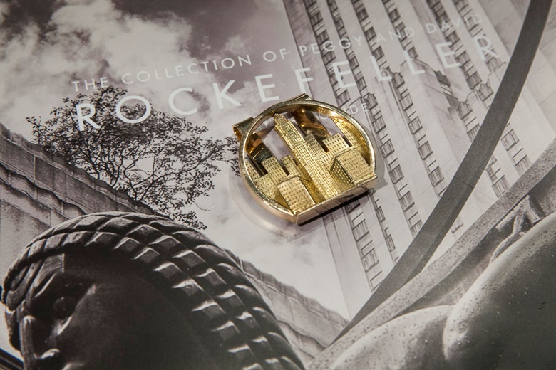 This money clip, which belonged to David Rockefeller, and before him to Laurance Rockefeller, sold for $75,000 in the online sale