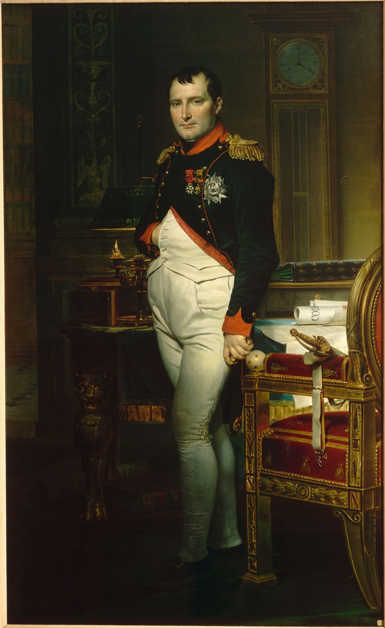 Jacques Louis David, L’Empereur dans son cabinet de travail aux Tuileries, 1812. Collection particulière. Photo © RMN-Grand PalaisGérard Blot