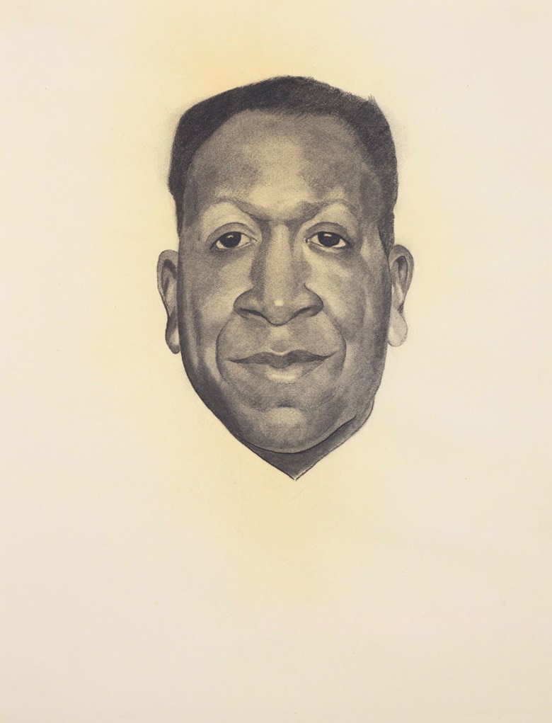 Georgia OKeeffe (1887-1986), Beauford Delaney, executed in 1943. Charcoal on paper. 24¾ x 18½ in (62.9 x 47 cm). Sold for $372,500 on 13 November 2018 at Christie’s in New York