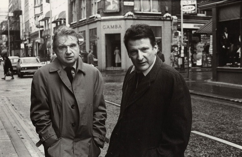 Francis Bacon and Lucian Freud, 1974. Photo Harry Diamond. © National Portrait Gallery, London