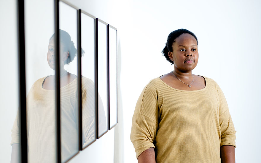 Photo of Khadija Saye at PEER gallery. © Greater London Authority