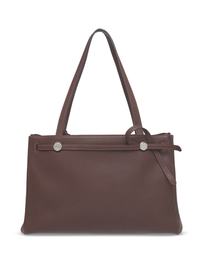 Hermès Handbags For Every Budget Christie S A Havane Buffalo Skipper Leather Cabana 35 With Palladium Hardware Hermès 2004 Offered