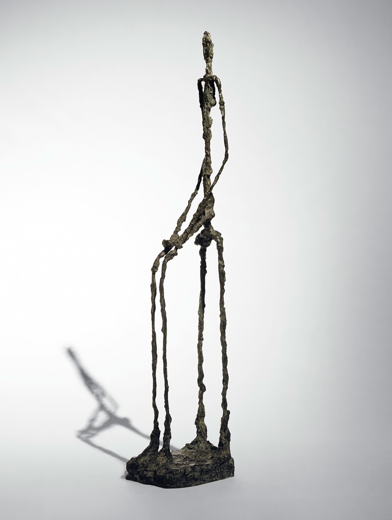 Alberto Giacometti, Femme assise, conceived in 1949-50, cast in 1957. Bronze with brown green patina. Sold for $13,812,500 in the Impressionist & Modern Art Evening Sale on 11 November at Christie’s in New York © 2022 Alberto Giacometti Estate  Licensed by VAGA and ARS, New York