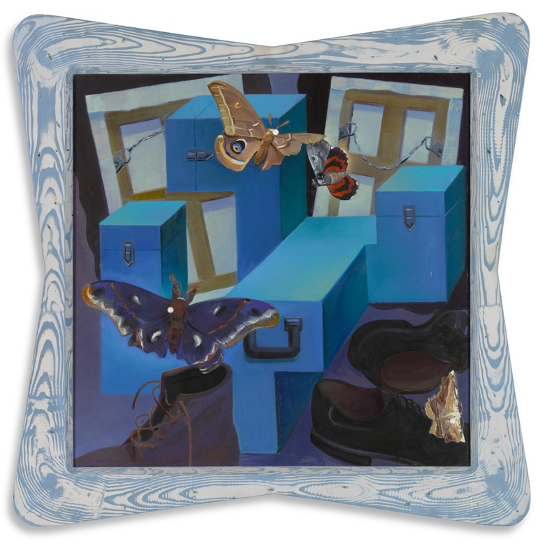 Frank Moore (1953-2002)
His Closet, 1990. 30 x 30⅛ x 4⅛ in (76.2 x 76.5 x 10.5 cm). Estimate $12,000-18,000. Offered in The Collection of Melva Bucksbaum Post-War and Contemporary Art, Photographs and Prints, online