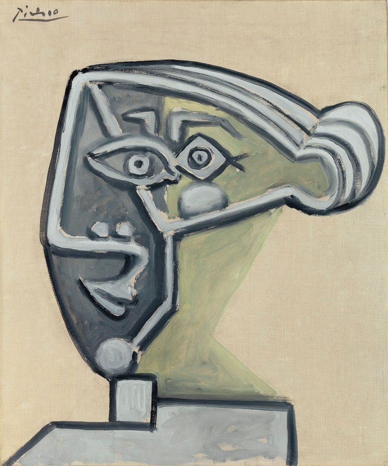 Selections from the Arthur and Madeleine Chalette Lejwa Collection in the Israel Museum. Pablo Picasso (1881-1973), Tête de femme, 26 May 1952. Oil on canvas. 21¾ x 18¼ in (55.1 x 46.2 cm). Estimate $2,500,000-4,500,000. This work is offered in the Impressionist and Modern Art Evening Sale on 11 November at Christie’s New York © 2018 Estate of Pablo Picasso