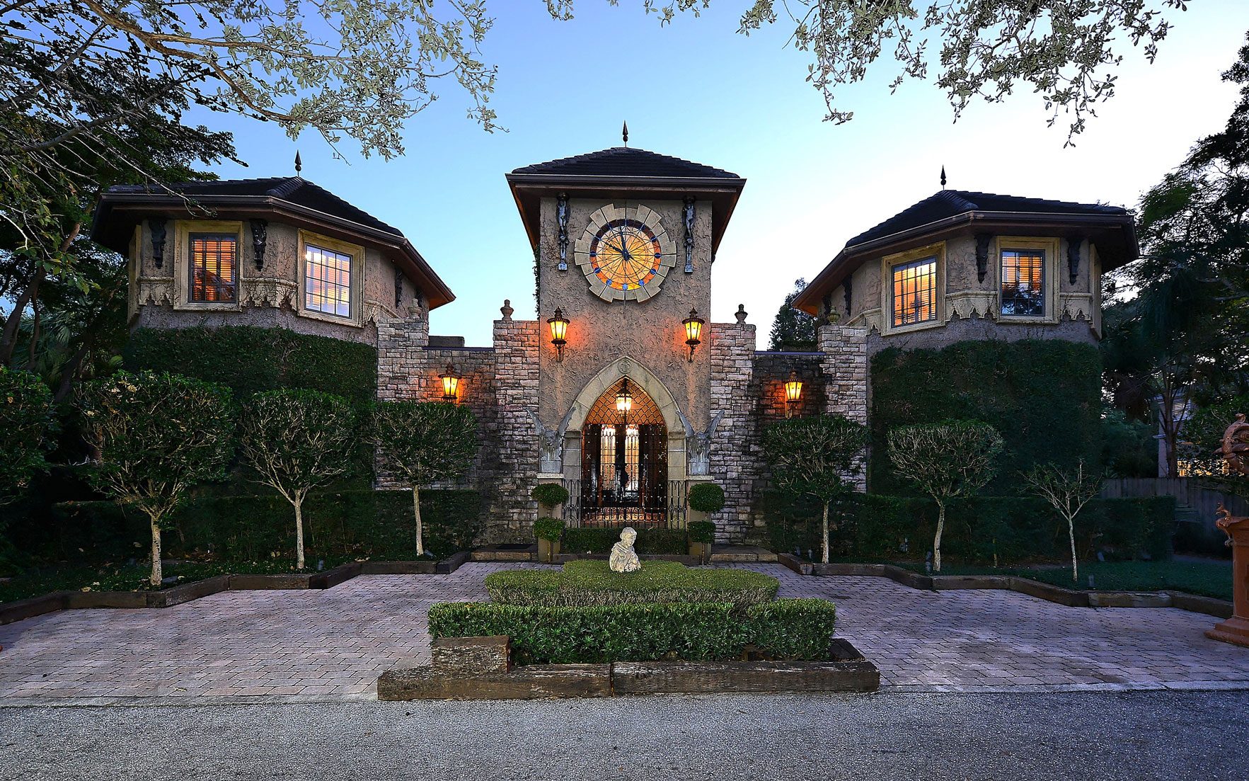 Luxury Living Homes with clock towers, builtin clocks, and sundials