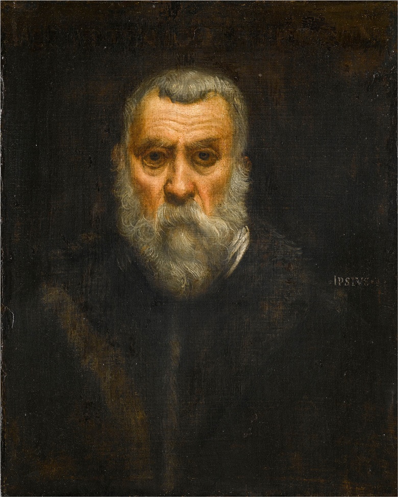 Jacopo Tintoretto, Self-Portrait, circa 1588. Oil on canvas. Musée du Louvre, Paris, Départment des Peintures (C) RMN-Grand Palais  Art Resource, NY, Jean Gilles-Berizzi