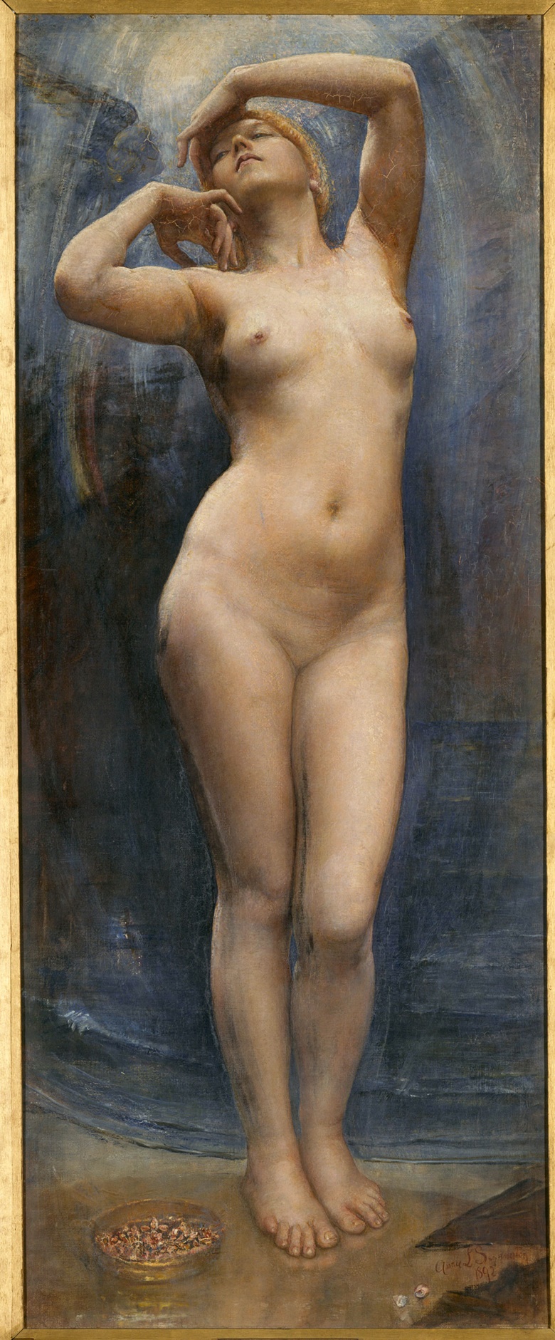 Annie Swynnerton (1844-1933), Mater Triumphalis, 1892. Oil on canvas. 1.67 x 0.68 m. Paris, Musée dOrsay. Photo © RMN-Grand Palais (musée dOrsay)  Hervé Lewandowski
