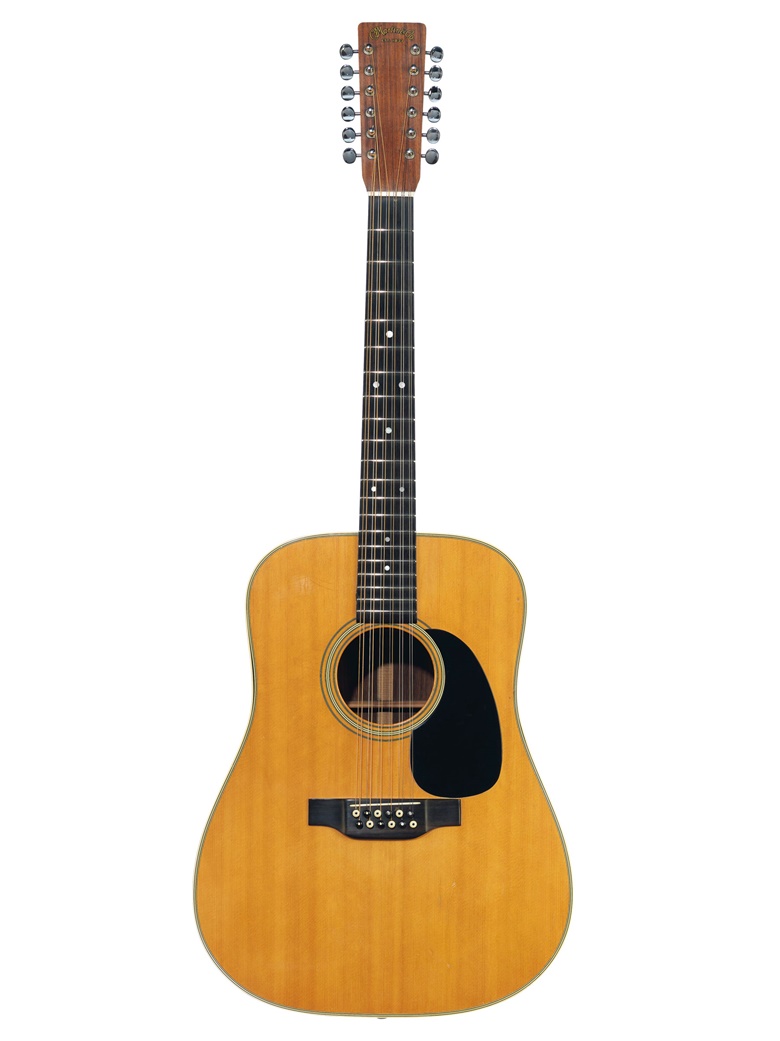 C.F. Martin & Company, Nazareth, 1971. An acoustic guitar, D12-28. Estimate $5,000-10,000. Offered in The David Gilmour Guitar Collection on 20 June at Christie’s in New York