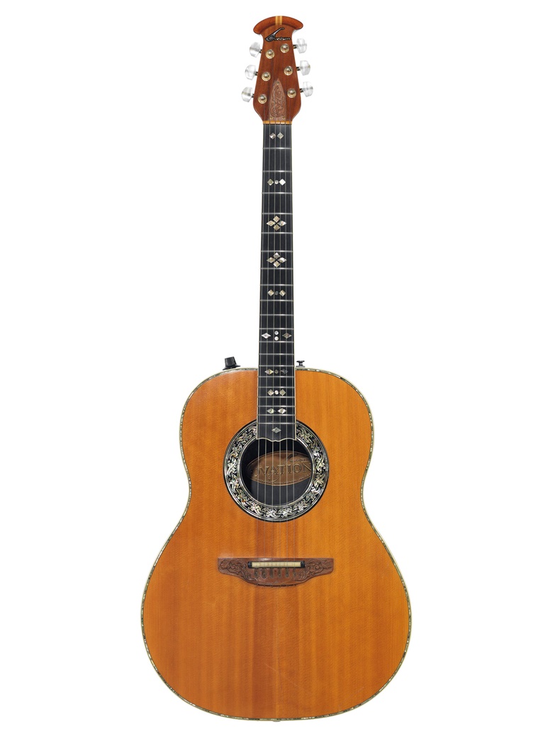 Ovation Instruments, New Hartford, 1976. An acoustic-electric guitar, custom legend, 1619-4. Estimate $3,000-5,000. Offered in The David Gilmour Guitar Collection on 20 June at Christie’s in New York