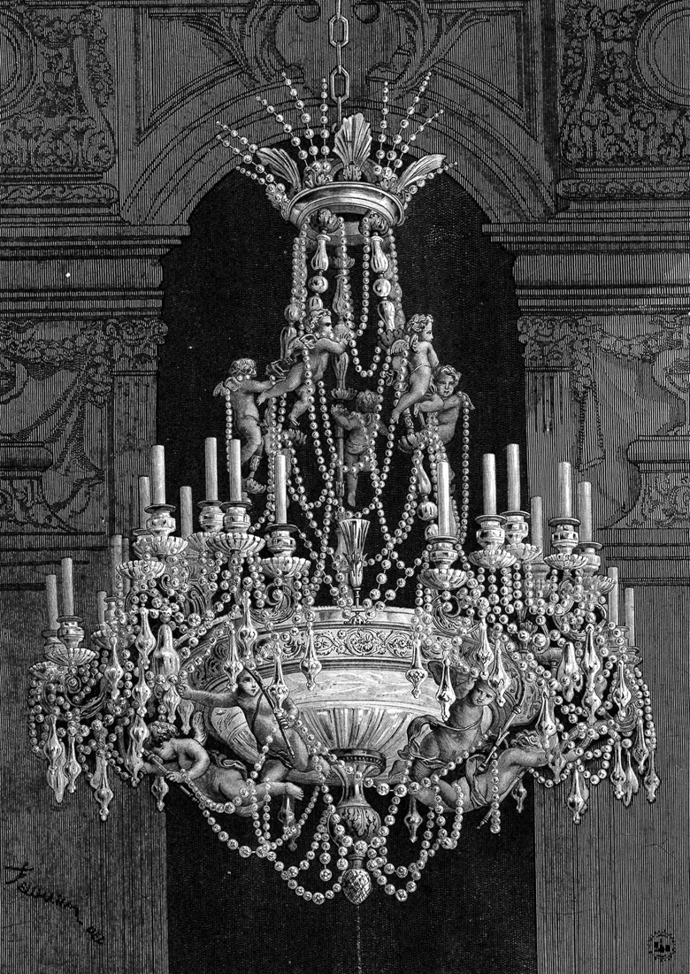 Drawing of a chandelier by Baccarat (circa 1880) related to the one shown above © Baccarat, archives de la manufacture