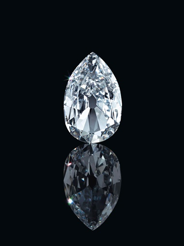 The Arcot II Diamond. Pear brilliant-cut diamond of 17.21 carats