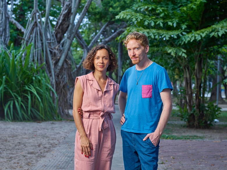 Artists Barbara Wagner and Benjamin de Burca. Photograph by Chico Barros
