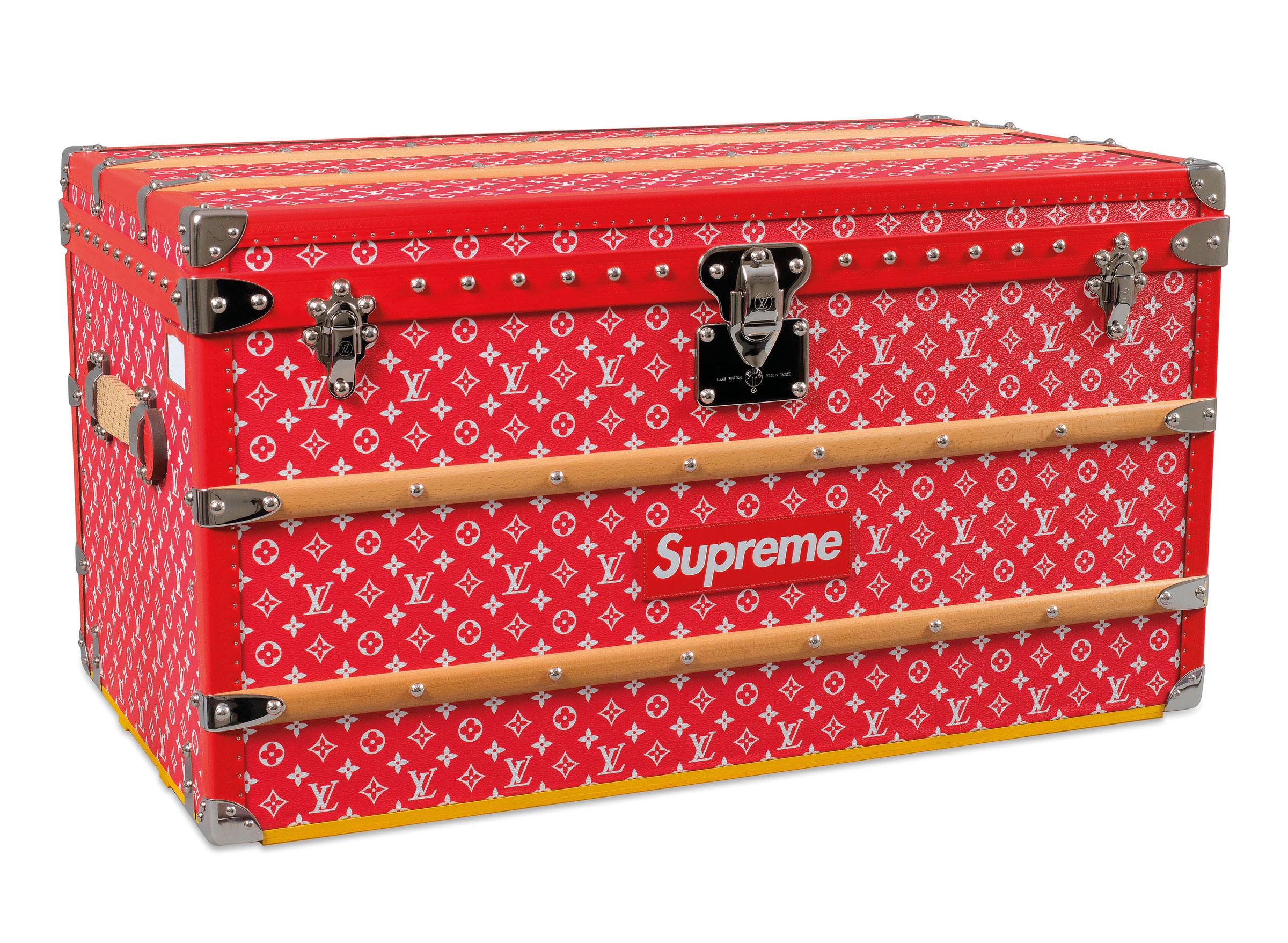 supreme x louis vuitton malle courrier 90 trunk