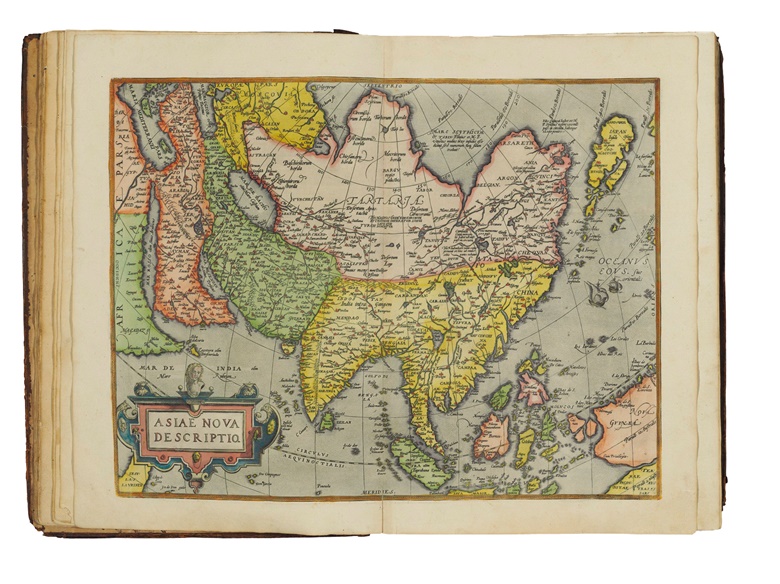 Abraham Ortelius (1527-1598) Theatrum orbis terrarum – Parergon – Nomenclator ptolemaicus. Antwerp, Plantin Press, 1595.
Estimate £50,000-80,000. Offered in Valuable Books and Manuscripts on 10 July 2019 At Chrisites in London