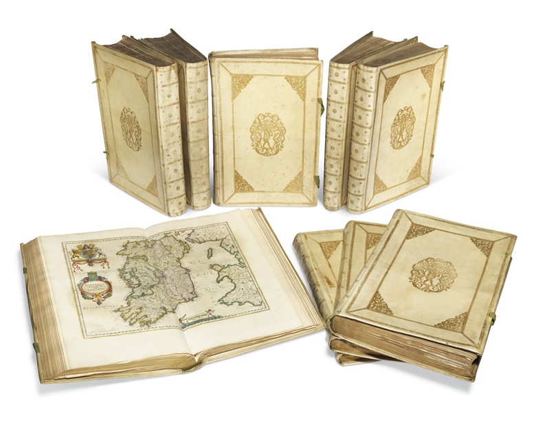 Jan Blaeu (1596-1673) Grooten Atlas, Oft Werelt Beschryving, In Welcket Aerdryck, De Zee, En Hemel, Wort Vertoont En Beschreven [Atlas Major]. Amsterdam, 1664-1665.
Estimate £450,000-650,000. Offered in Valuable Books and Manuscripts on 10 July 2019 at Christies in London 