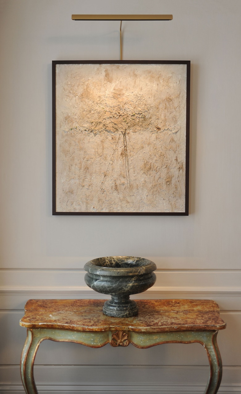 The TM Slim Light was used to illuminate artwork in this private residence in London designed by NBB Design