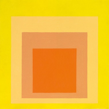 Josef Albers (1888-1976), Homage to the Square Midsummer, 1964. Sold for €1,322,500 on 7 December 2016 at Christie’s in Paris. Artwork © The Josef and Anni Albers Foundation  DACS 2019
