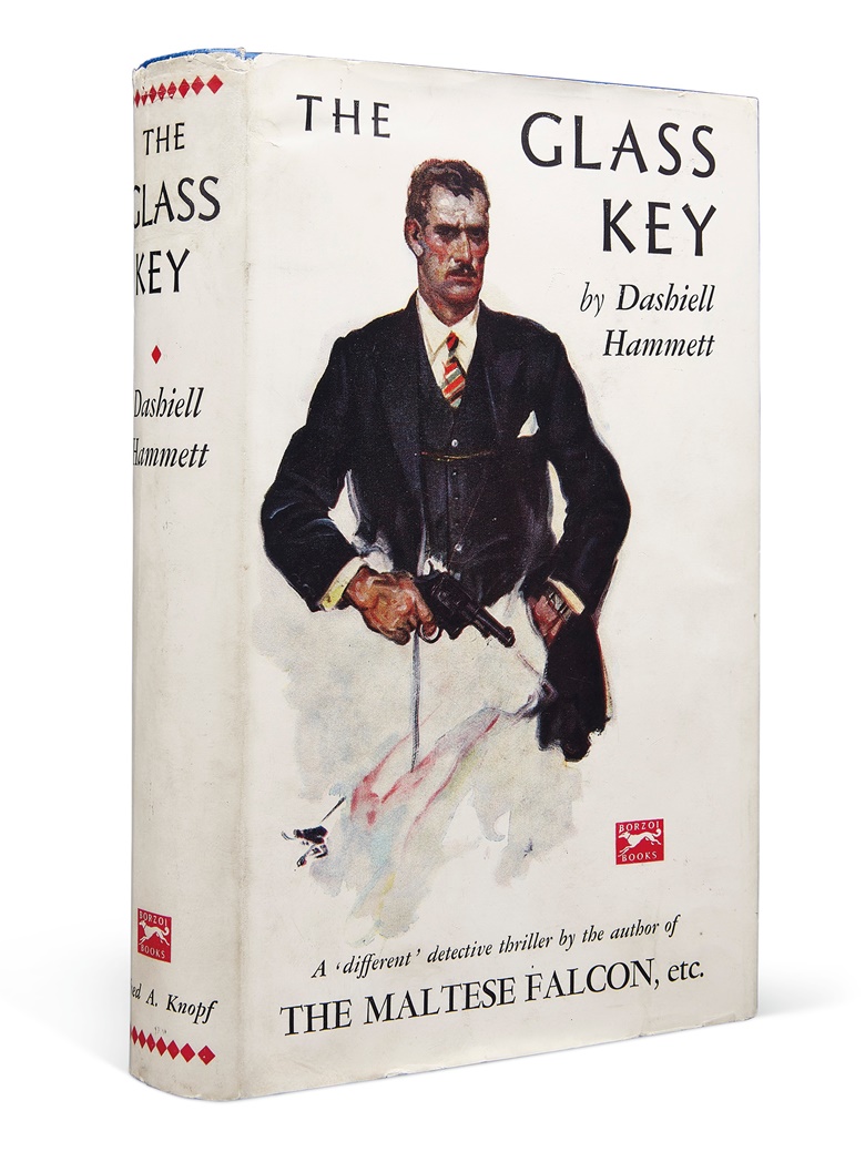 Dashiell Hammett (1894-1961). The Glass Key. London Alfred A. Knopf, 1931. First edition in the scarce original dust jacket. Estimate $60,000-80,000. Offered in Fine Printed Books and Manuscripts Including Americana on 25 October at Christie’s in New York