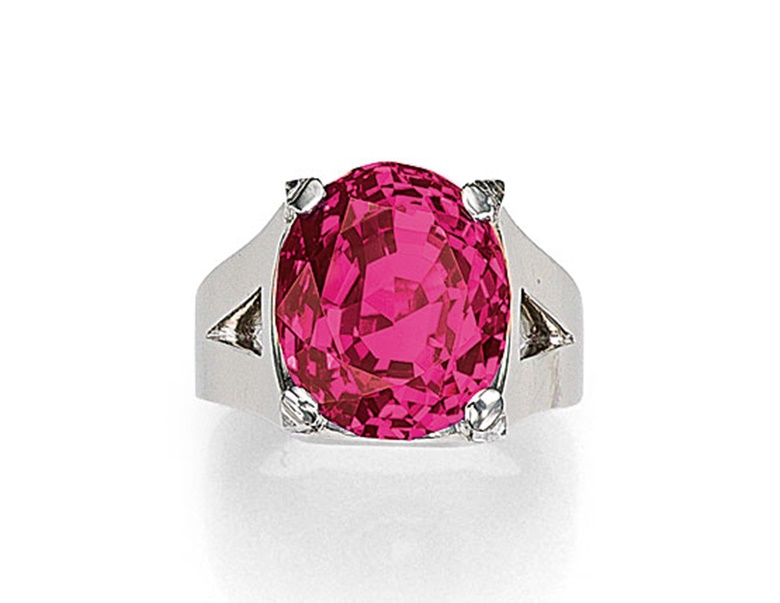 An exceptional ruby and diamond ring by Cartier. Sold for CHF 5,877,000 on 11 November 2014 at Christie’s in Geneva