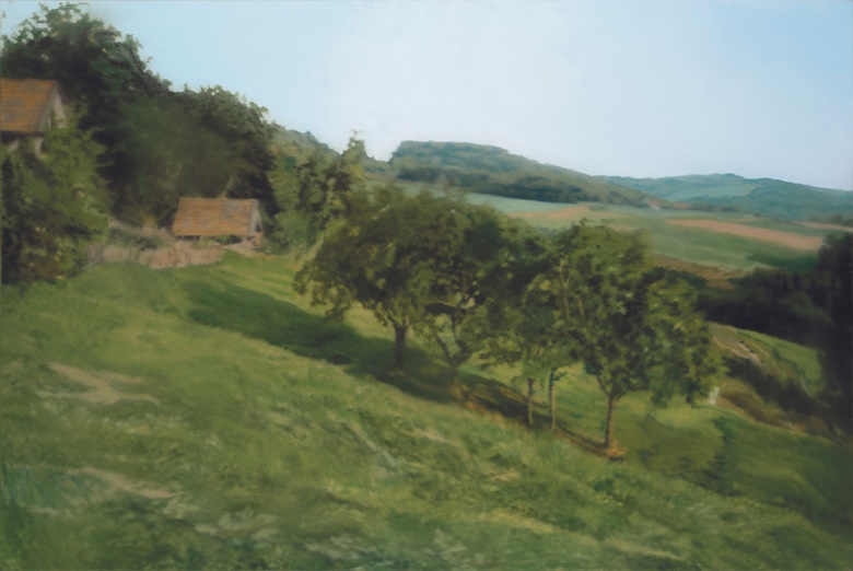 Gerhard Richter (b. 1932), Wiese (Meadow), painted in 1983. Oil on canvas. 39⅜ x 5⅛ in (99.4 x 150 cm). Estimate £3,500,000-5,500,000. Offered in the Post-War and Contemporary Art Evening Auction on 4 October at Christie’s in London