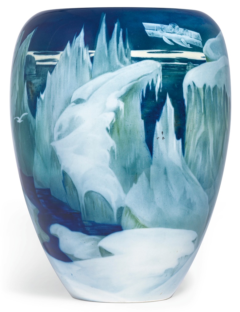 A unique and important large Soviet porcelain vase, by the State Porcelain Factory, 1928. 19½ in (49.5 cm) high. Estimate £60,000-100,000. Offered in Important Russian Art on 25 November 2019 at Christie’s in London