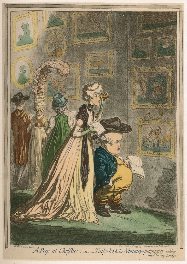 James Gillray (1756-1815), A Peep at Christie’s, 1796