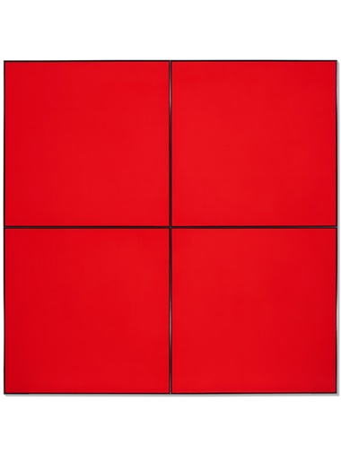 Tadaaki Kuwayama (b.1932), Untitled, 1968-1969. Acrylic on four joined canvases with aluminum strip. 84¾ x 84¾ in (215.3 x 215.3 cm). Estimate $200,000. Offered in Tadaaki Kuwayama and Rakuko Naito, 8-17 January at Christie’s in New York