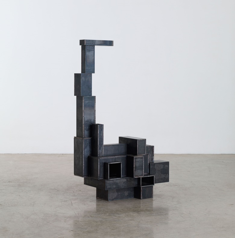 Antony Gormley (b. 1950), STRETCH, 2012. Steel. 137.8 x 80.1 x 41.2 cm. Courtesy the artist and GALLERIA CONTINUA. Photo by Stephen White, London. © The artist