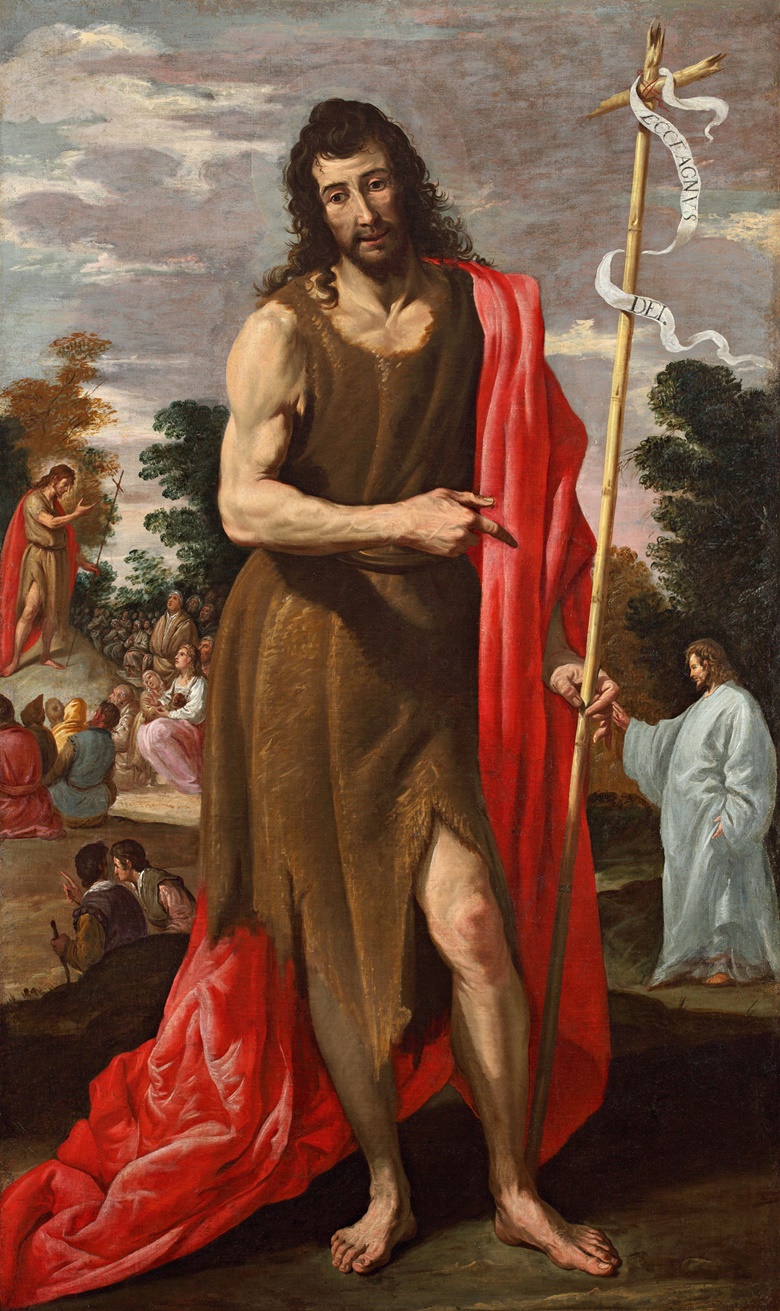 Jusepe Leonardo (1601-1656), St. John the Baptist, circa 1635-40. Oil on canvas. 185 x 111 cm. Photo Galerie Terrades