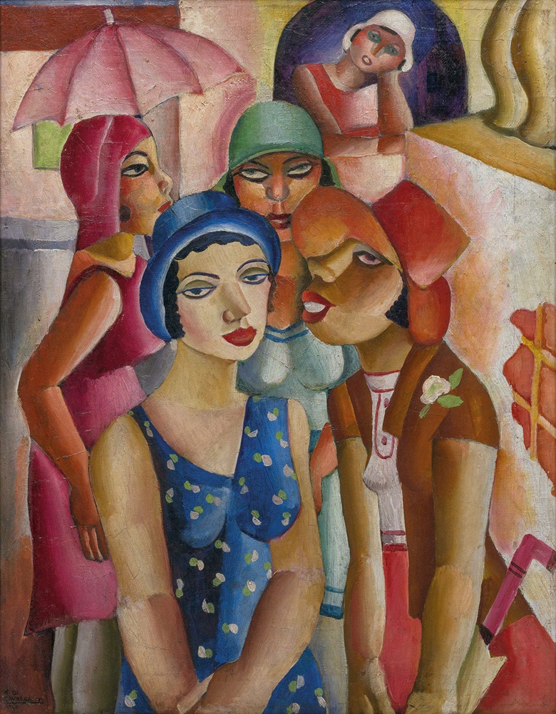 Emiliano Di Cavalcanti (1897-1976), Five Girls from Guarantinguetá, 1930. Oil on canvas. 90.5 x 70 x 2.5 cm. MASP.00316. Photo João Musa