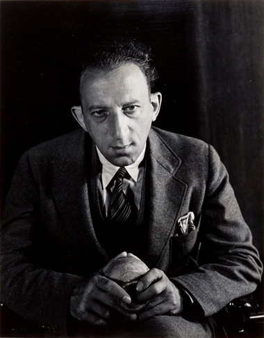 Imogen Cunningham, Alfred Salmony, Chinese Art Scholar at Mills, 1937. Gelatin silver print, mounted on board. Sheet 9½ x 7½ in (24.1 x 19 cm). Estimate $2,000-3,000. Offered in From Pictorialism into Modernism 80 Years of Photography, 30 April-13 May, Online
